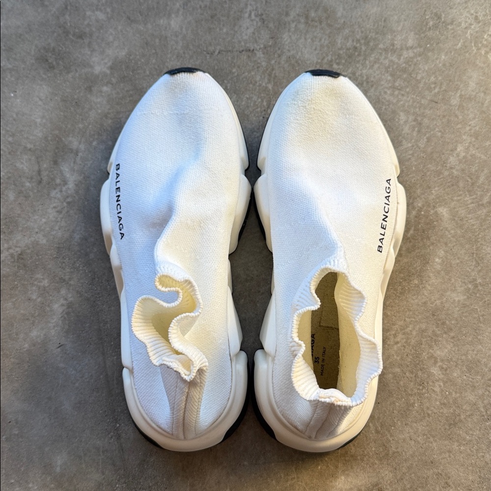 Balenciaga White Sock Sneakers - Picture 2 of 8